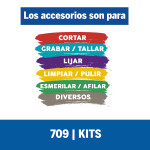 Kit de accesorios de Minitorno Dremel 110 Piezas (Modelo 709) 6 meses / Dremel Unica