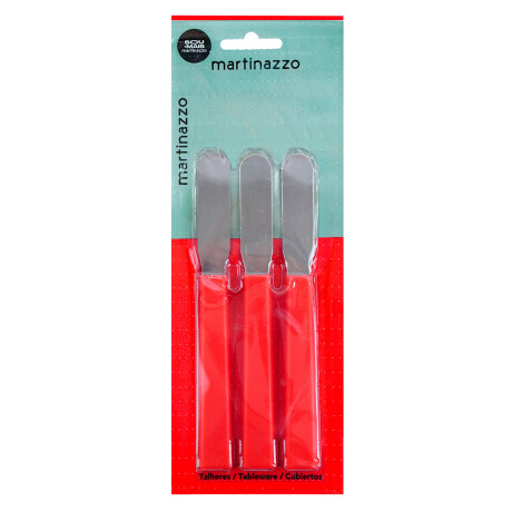 Espatula para untar x3 rojo linea Opa Martinazzo Espatula para untar x3 rojo linea Opa Martinazzo