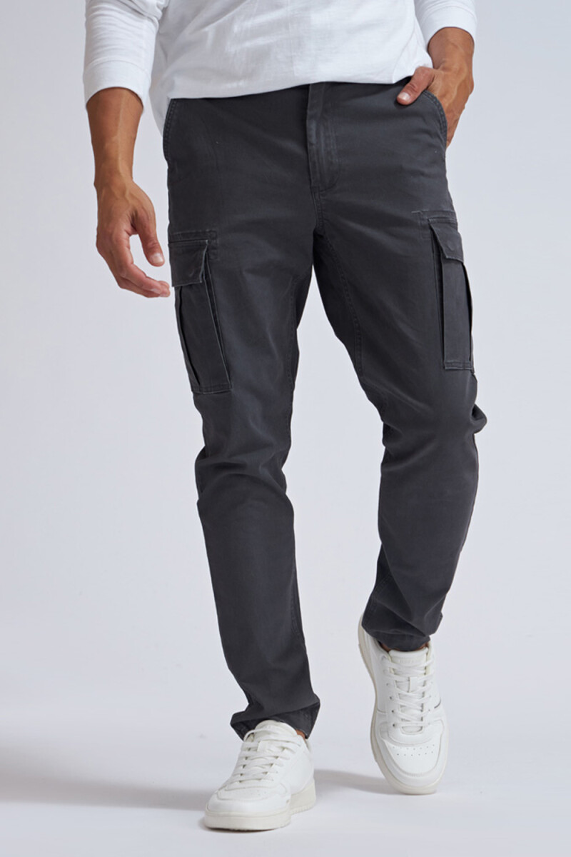 Pantalón cargo clásico - Gris Oscuro 