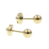 Caravanas abridores de bebe bolita grande en oro amarillo 18k Caravanas abridores de bebe bolita grande en oro amarillo 18k