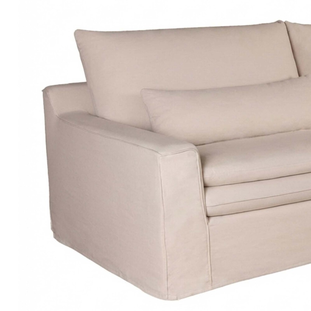 SOFÁ 3 CUERPOS TELA NATURAL-BEIGE POSITANO BEIGE