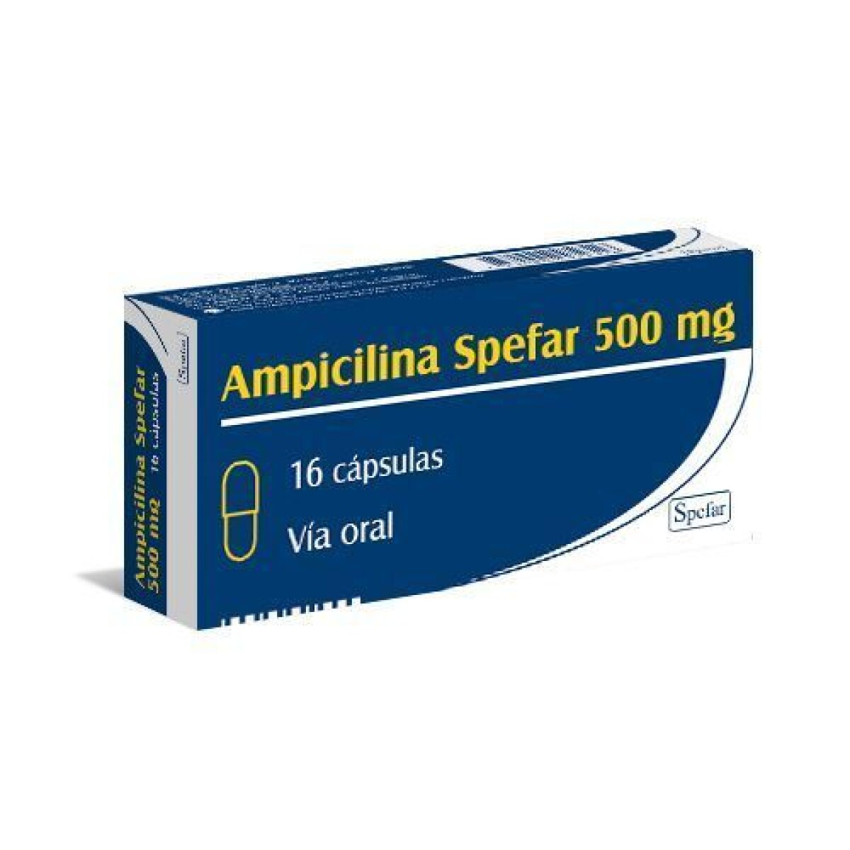 Ampicilina Spefar 500mg 16 Cápsulas 
