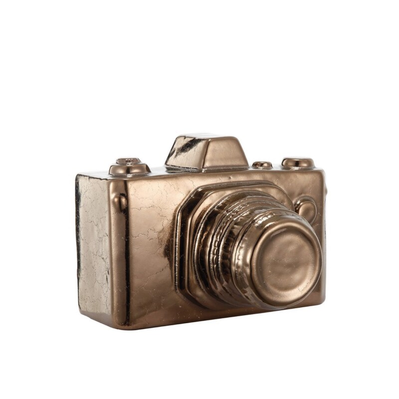 CAMARA DECORATIVA 15x13x11CM DORADO CAMARA DECORATIVA 15x13x11CM DORADO