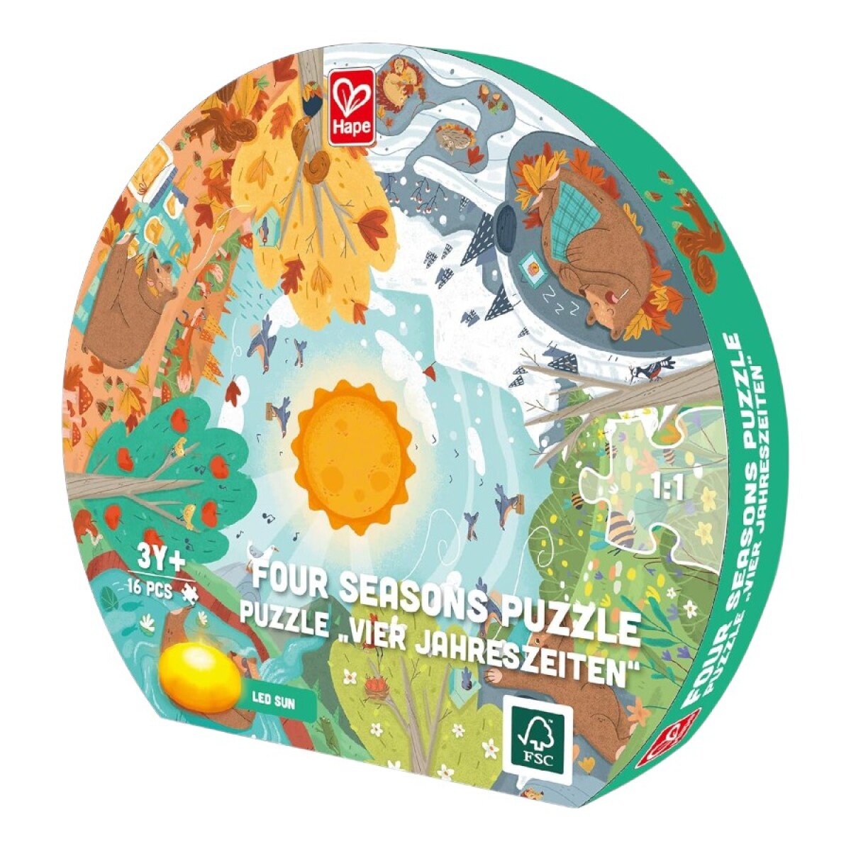 Puzzle Redondo Cuatro Estaciones Hape 