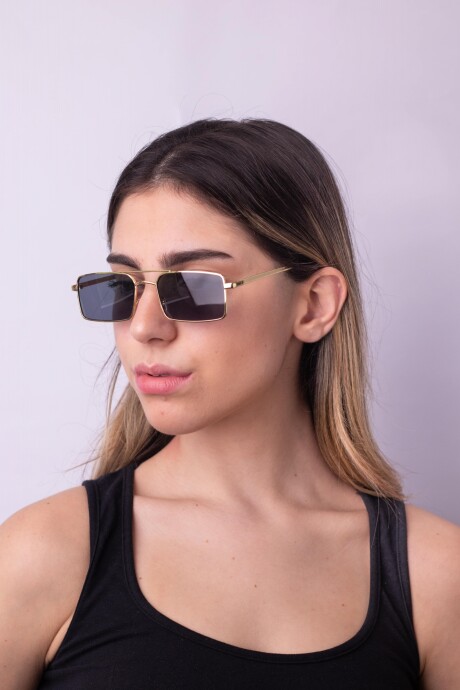 METAL SUNNIES SQUARE BLACK