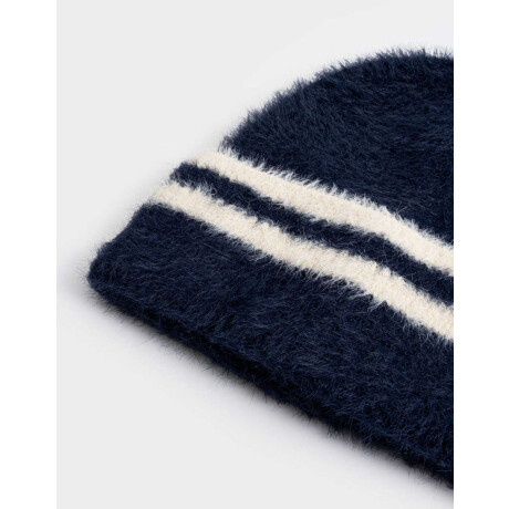 Gorro Peluche Bordado Azul Marino