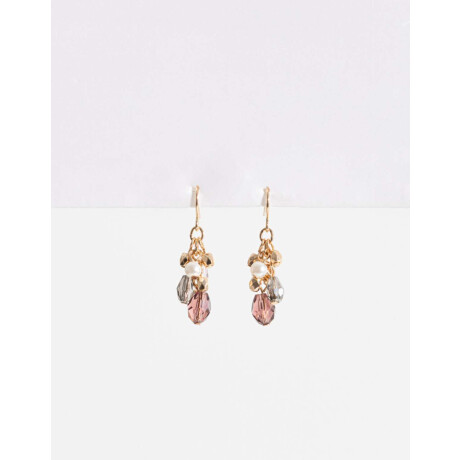 Aros Con Beads Dorado