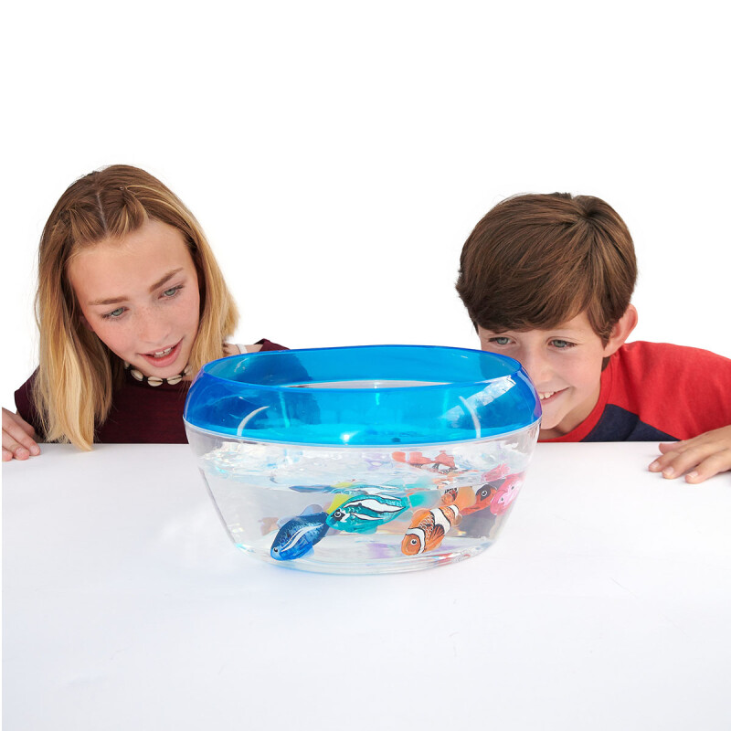 Pez Nadador Pecera PlaySet Activado con el agua Robo Alive Pez Nadador Pecera PlaySet Activado con el agua Robo Alive