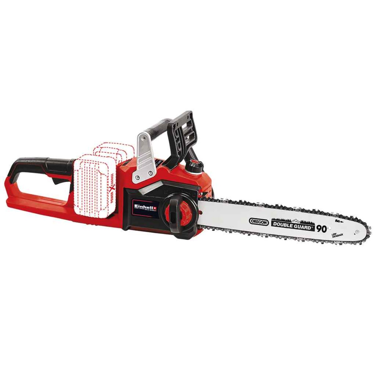 Motosierra 36V 14'' Brushless GE-LC 36/35 Li-Solo Bl (Sin Ba - ROJO-NEGRO 