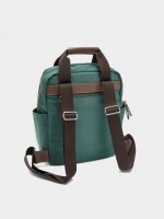 Mochila De Nylon Con Colgante verde