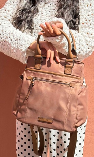 CARTERA MOCHILA VAINILLA CACAO