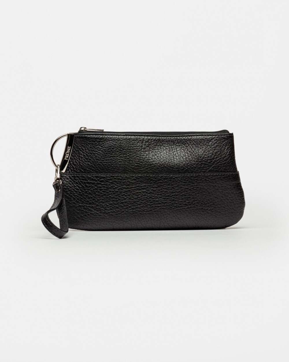 Porta Cosméticos Amber En Cuero Graneado Negro