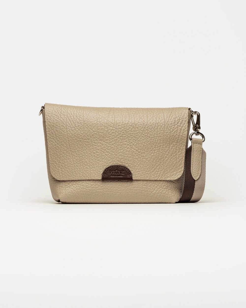 Morral Nina en cuero graneado Black Niquel