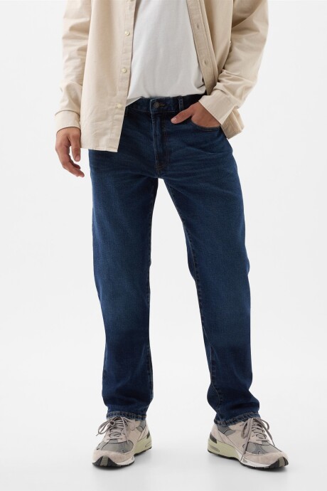 Jean Straight Hombre Dark Wash