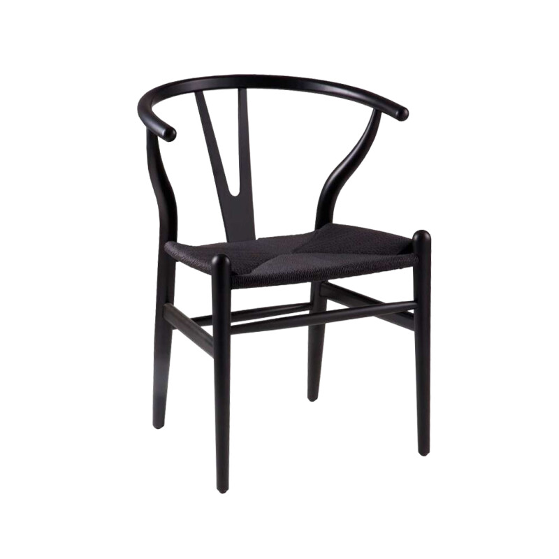 Silla Wishbone Negra