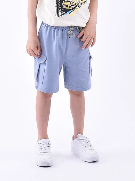 BERMUDA TERRY CARGO AZUL CLARO