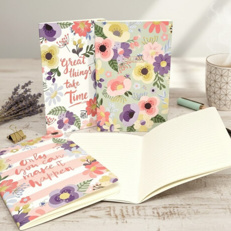 Cuaderno A5 frases y colores Verde