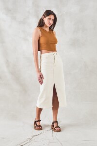 Top Algodón Ribb Cobre