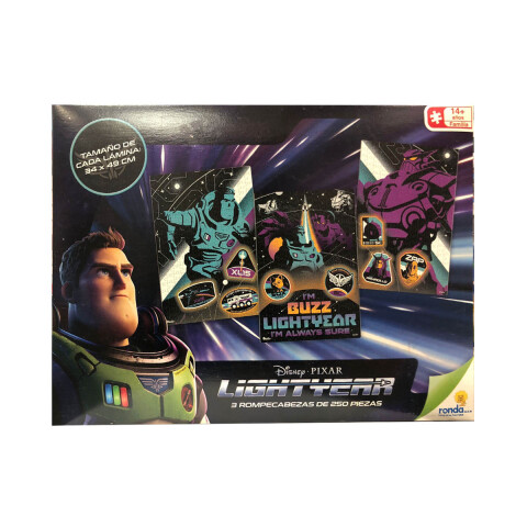 Set x 3 Puzzle Buzz Lightyear 250 Piezas 34 x 49 cm U