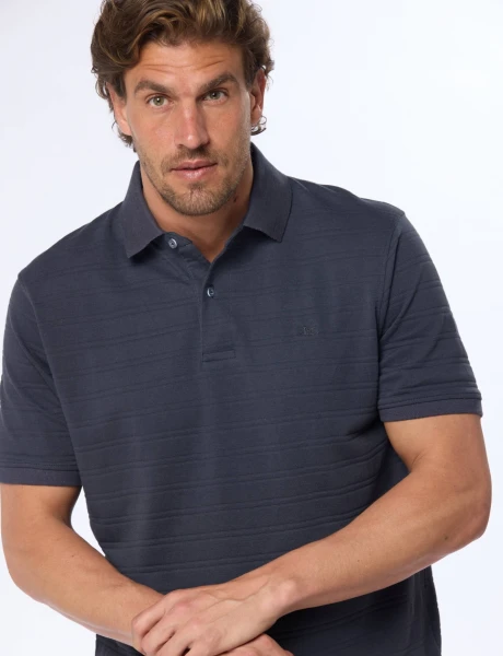REMERA POLO LISA Azul