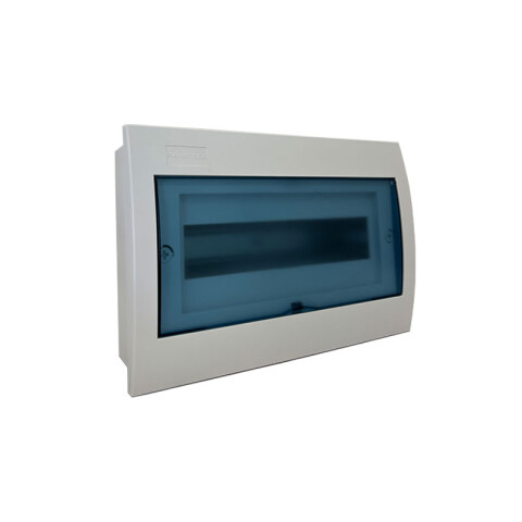 Tablero de embutir 12 módulos con puerta fumé TA4023