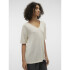 VMEDDIE 2/4 V-NECK PULLOVER GA EXC OATMEAL