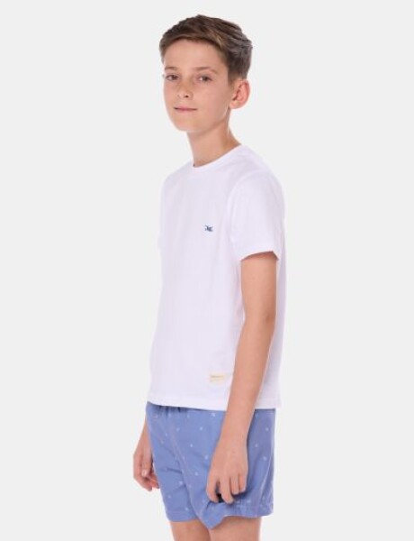 SHORT DE BAÑO ESTAMPADO Azul