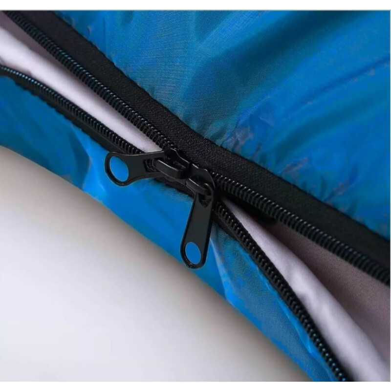 Saco De Dormir Con Capucha Azul