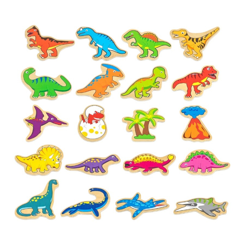 Dinosaurios magnéticos Viga 20 pzs Dinosaurios magnéticos Viga 20 pzs