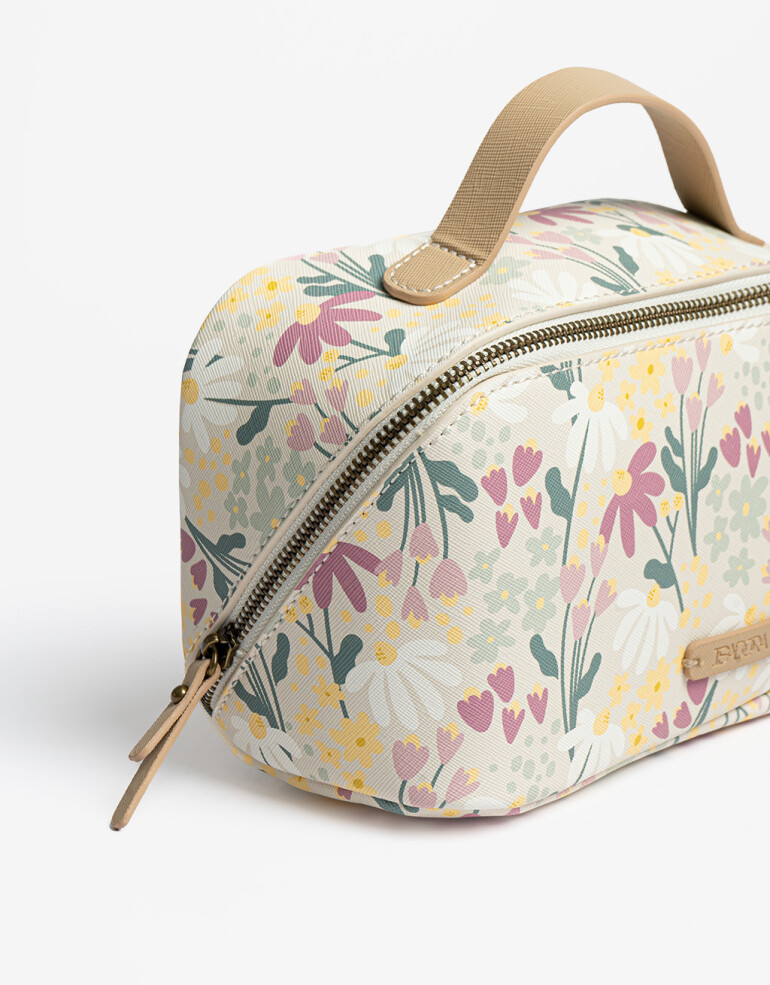 Porta Cosméticos Portacosméticos Flores - Estampado Flores