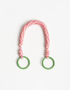 Llavero Cordón Llavero Y Bag Charm De Cordón - Combinacion Bicolor
