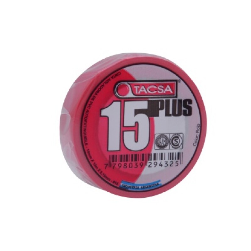CINTA AISLADORA 10,00MTS. 19MMX0.150MM ROJO CINTA AISLADORA 10,00MTS. 19MMX0.150MM ROJO