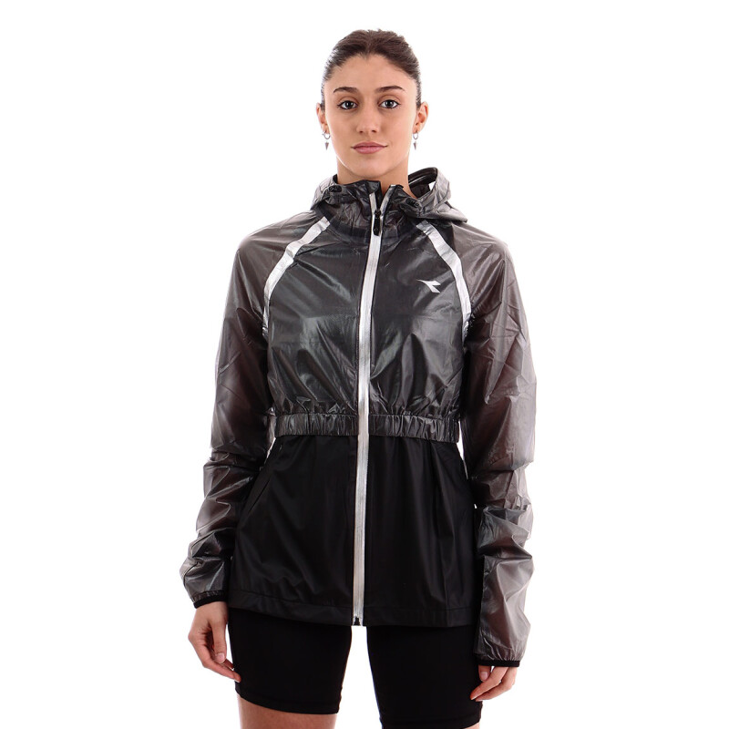 Campera Rompevientos Mujer Diadora T1 Negro