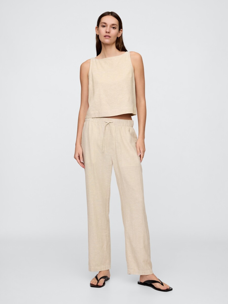 Pantalón De Lino Mujer - Flax Linen 