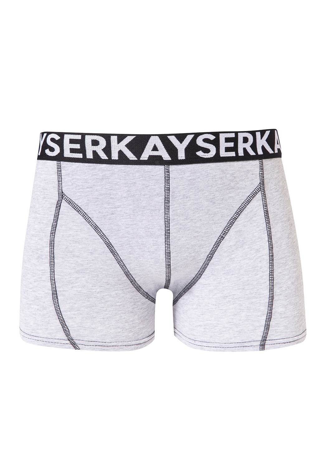 Boxer infantil liso 10 al 16 Gris melange SiSi