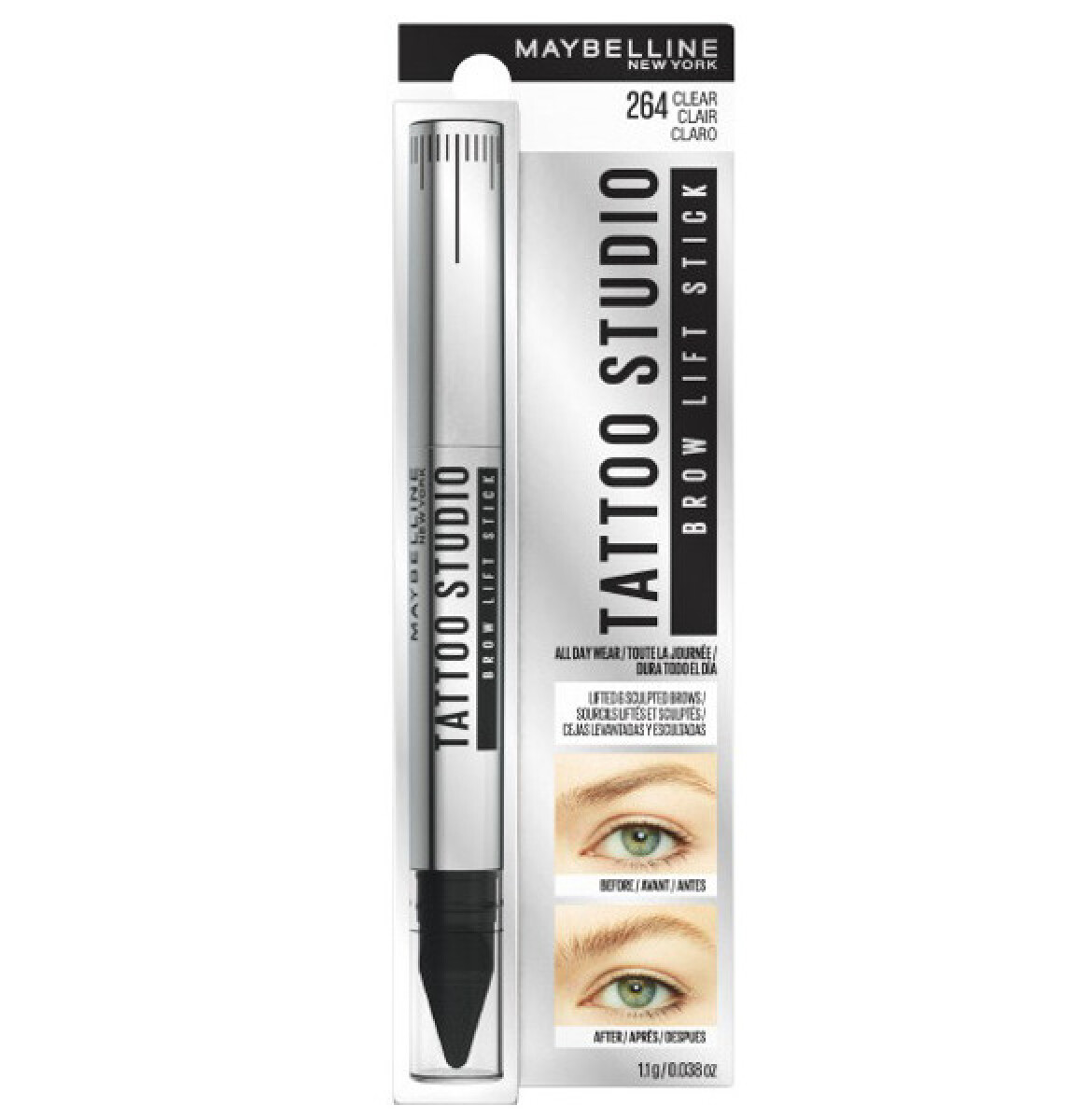 Maybelline Delineador Cejas Tattoo Studio Brow Lift 260 Claro – Delineador Profesional