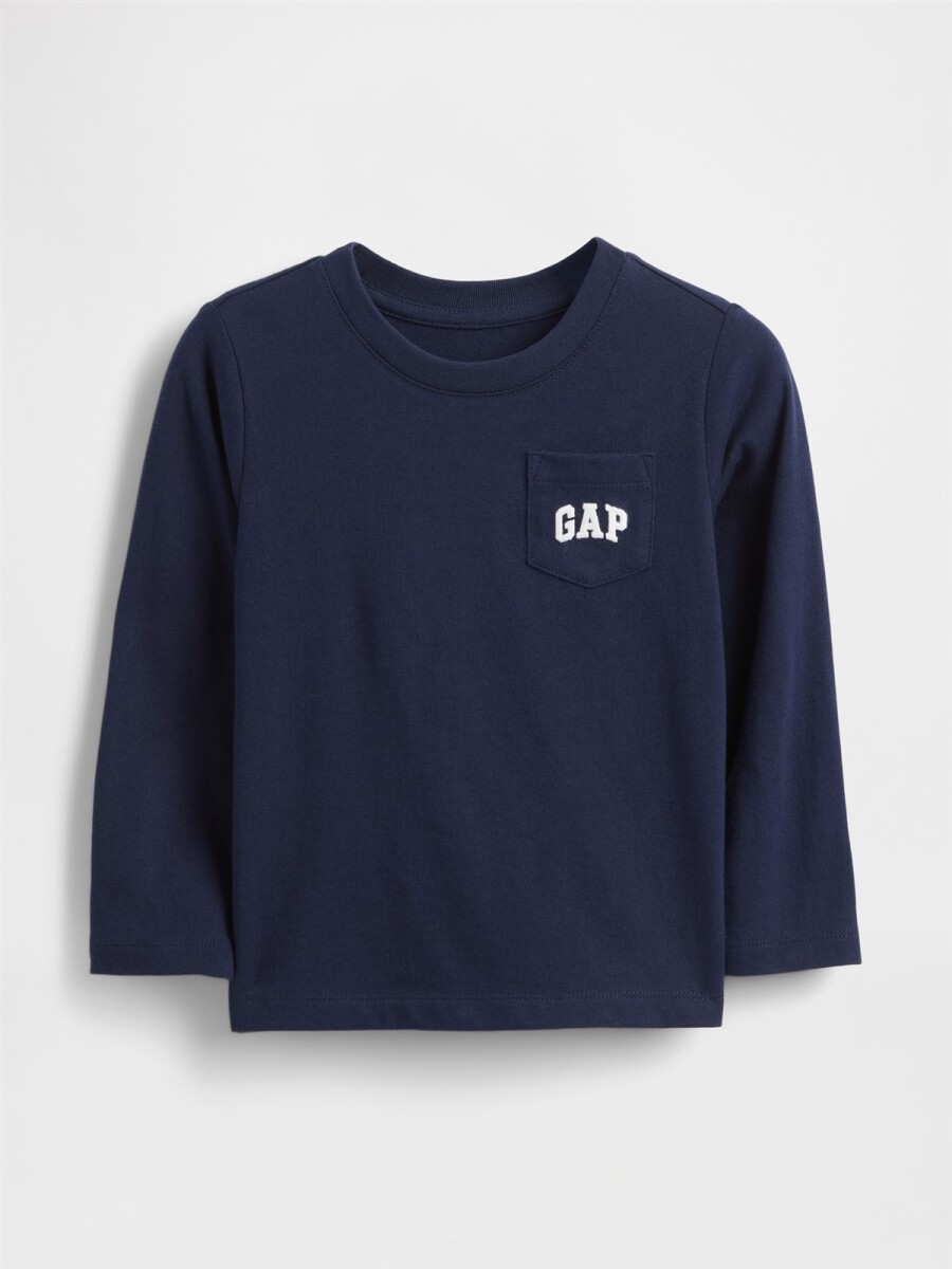 Remera Logo Gap Toddler Niño - Tapestry Navy 