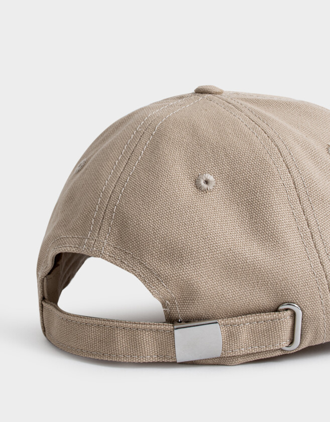 Caps Gorra Denim Bordada - Blanco Crudo
