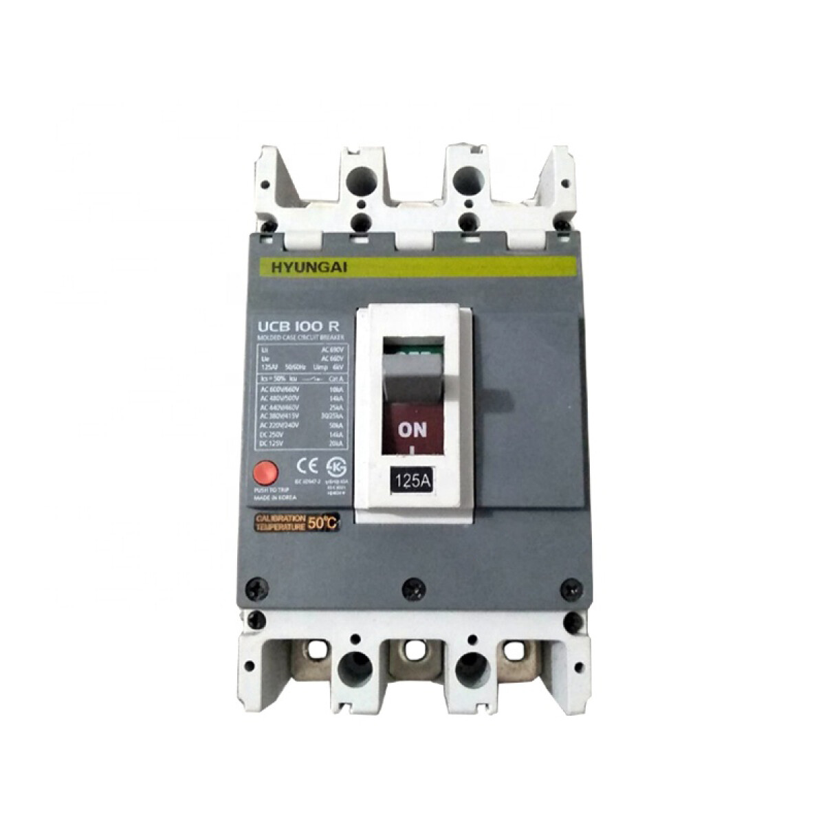 Llave industrial caja mold. UCB100R 3P 125A 25kA - HY4012 