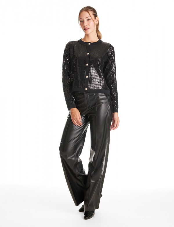 Cardigan Lentejuelas NEGRO