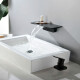 Griferia Cascada Con Volante De Mesada, Negro Mate NEGRO