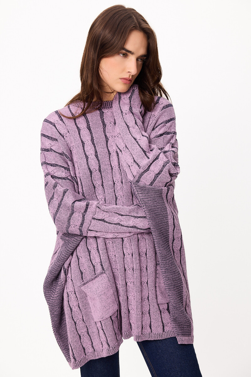 Sweater Oceano Lila/Azul