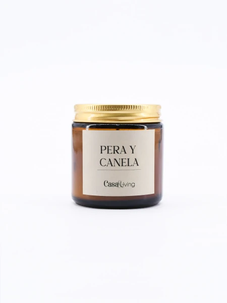 VELA PERA Y CANELA BLANCO