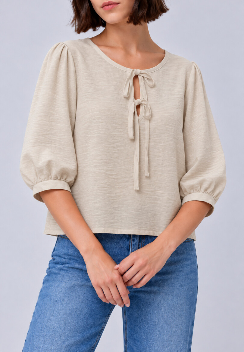 Remera Lazos Beige