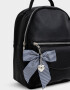Mochilas Urbanas Romántico Mochila Con Charm - Negro