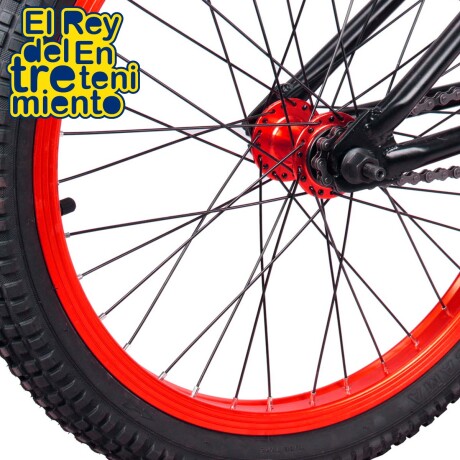 Bicicleta Freestyle Bmx Rodado 20 Rotor Giro 360° Negro-Rojo