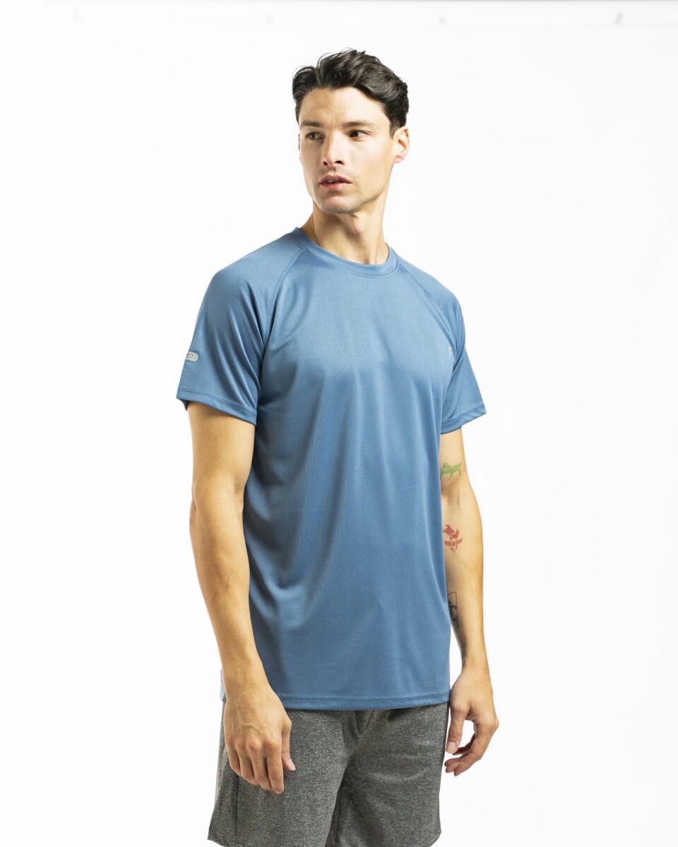 Remera Deportiva Overlock - Indigo 