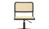 Silla de Escritorio Simil Rattan Negro