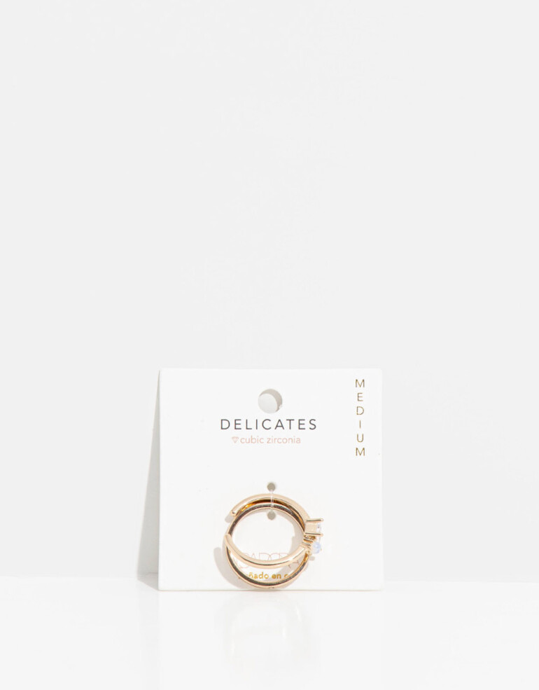 Sets Anillos Strass Set De Anillos Con Cubic - Dorado