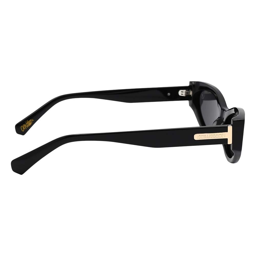 Lentes De Sol De Acetato Cuadrado Anitta Negro/Negro